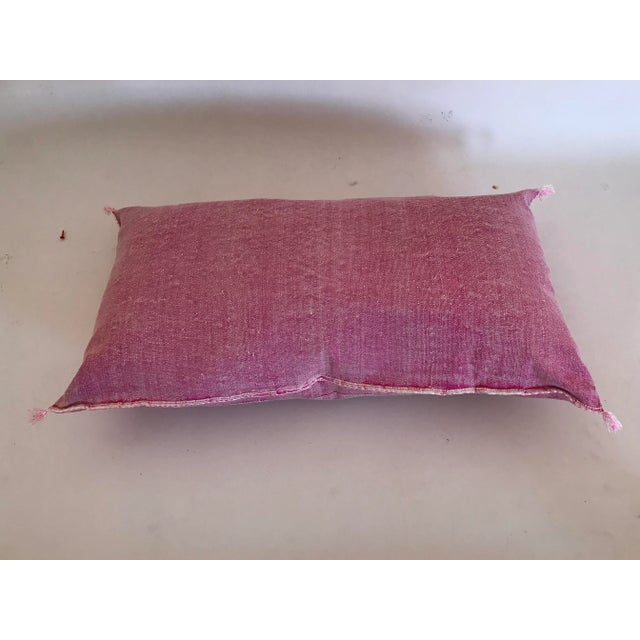 Peach Cactus Silk Pillow Cover For Sale - Image 8 of 10