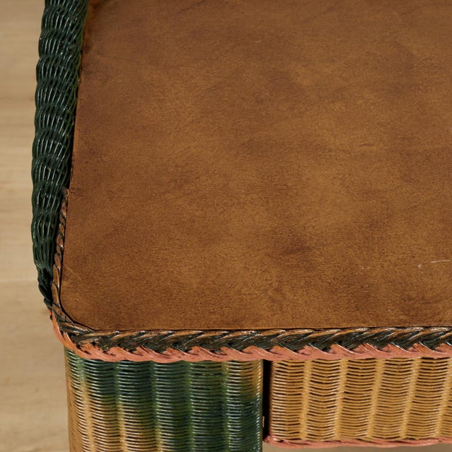 Brown Two Piece Set of Antique Wicker by Lloyd Loom For Sale - Image 8 of 18