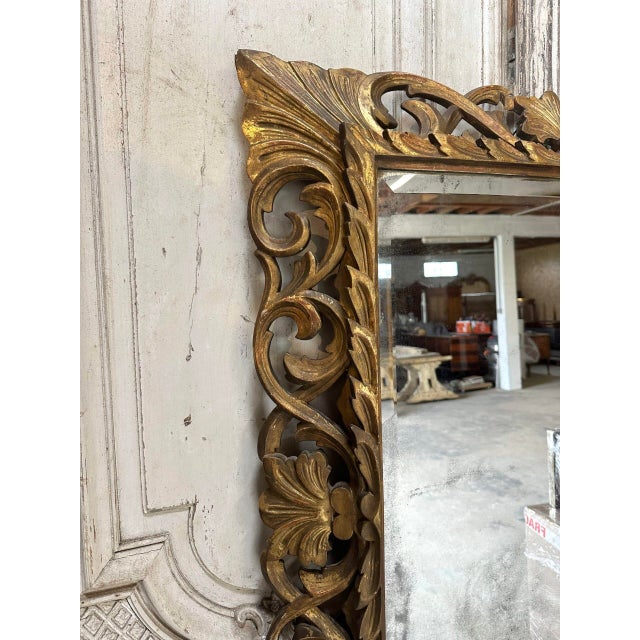 Antique Carved Mirror, 19th Century For Sale - Image 3 of 11