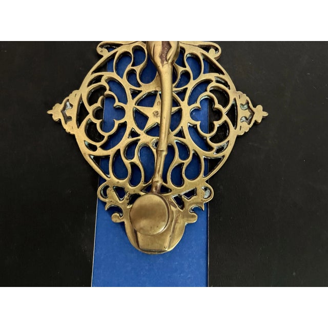 Victorian Brass Hand & Gavel Door Knocker, 1940s For Sale - Image 4 of 18