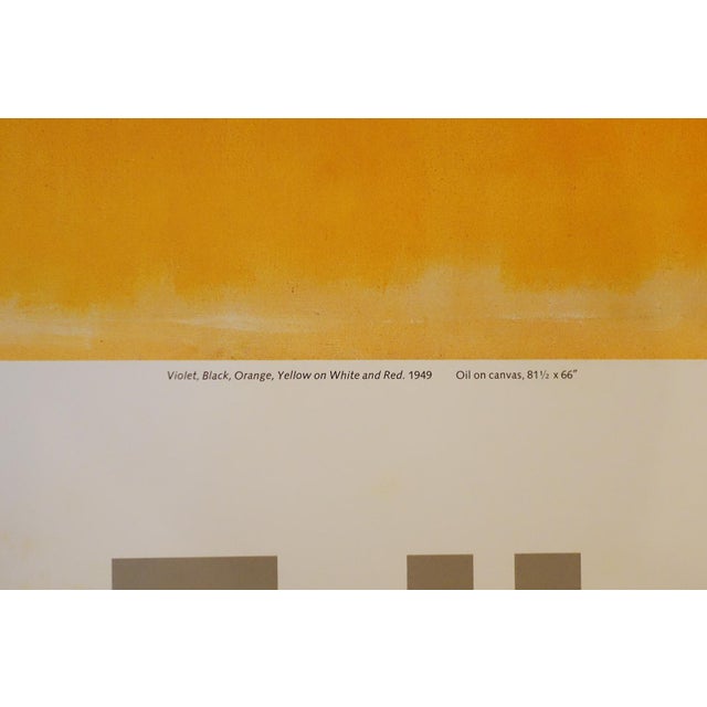 1970s Vintage Mark Rothko 1979 Abstract Lithographic Print Lacma Retrospective Poster For Sale - Image 5 of 6