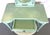 Vintage Vanity With Coordinating Stool Painted in an Ethereal Blue With New Upholstery For Sale - Image 18 of 18