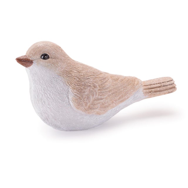 Glittered Bird Figurine (Set of 6) For Sale In Chicago - Image 6 of 7