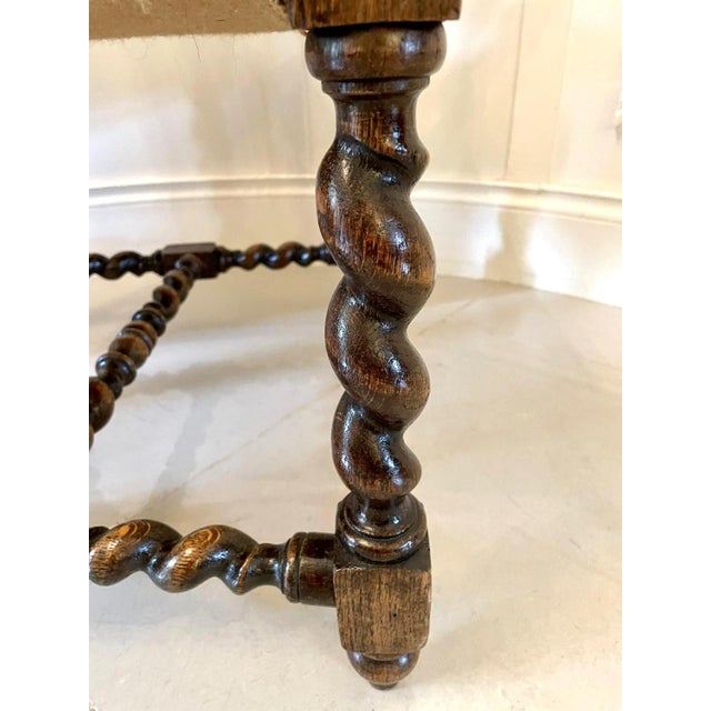 Large Victorian Carved Oak Armchair, 1860s For Sale - Image 15 of 16