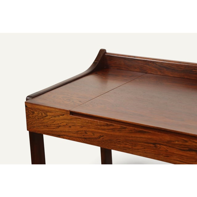 Danish Dressing Table with Retractable Mirror 1960s For Sale - Image 6 of 18