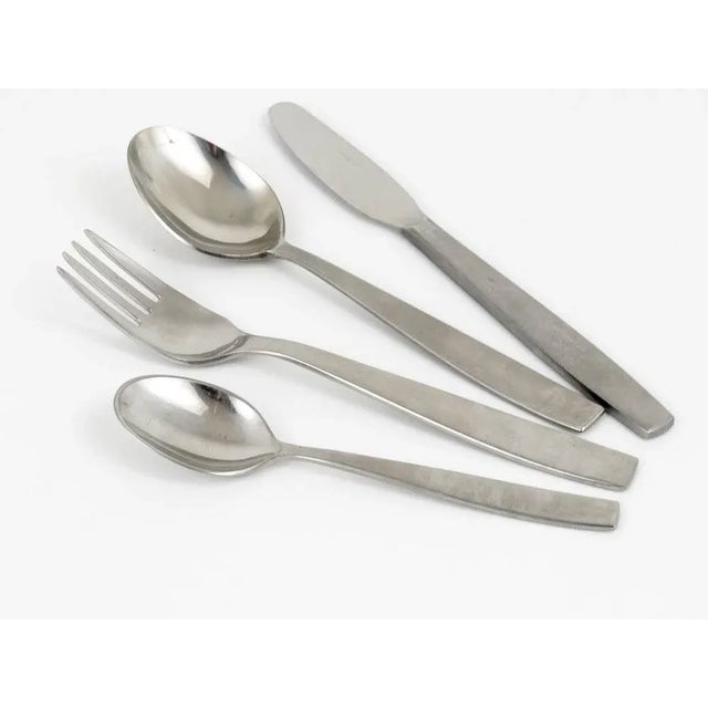 Austrian 2050 Flatware Cutlery for Six Persons by Helmut Alder for Amboss, 1950s, Set of 26 For Sale - Image 6 of 7
