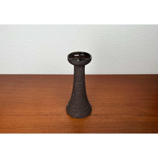 Ceramic Mid-Century Modern Danish Studio Pottery Candleholder from Lehmann Pottery, 1960s For Sale - Image 7 of 17