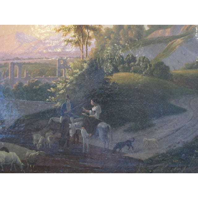 Mid 19th Century Antique Karoly Marko the Elder Signed Original Oil Painting on Canvas For Sale - Image 5 of 8