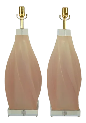 Paolo Gucci Vintage Italian Lamps Pink
