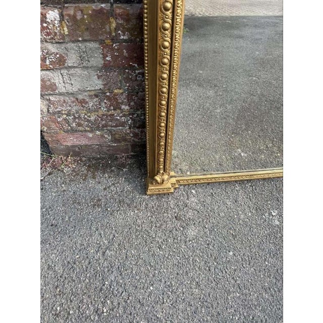 Large Antique French Gilt Mirror, 1800s For Sale - Image 4 of 7