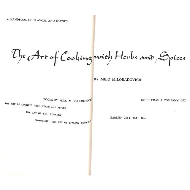 MILORADOVICH, Milo [304] pp. Doubleday & Company, Inc. 1950 First Edition 7 5/8" x 4 7/8" Fact-filled, entertaining text...