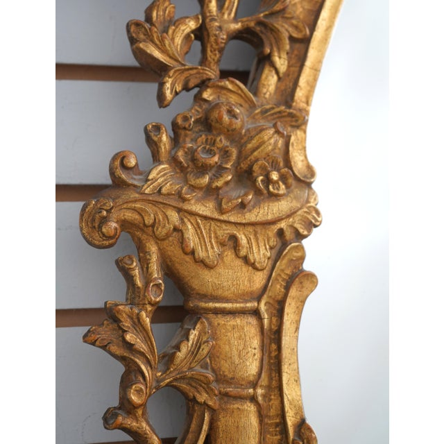 Rococo Style Ornate Gold Frame Wall Mirror For Sale In Philadelphia - Image 6 of 10
