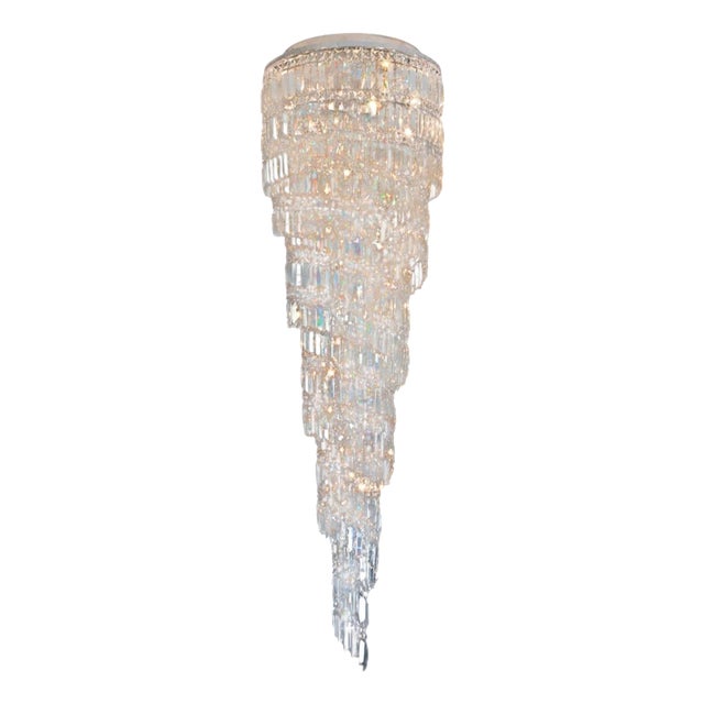 Imperial Chandelier in Metal and Crystal by Jago For Sale