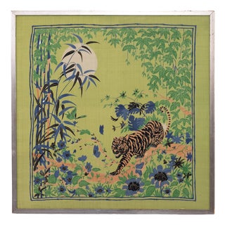 Framed Silk Scarf by Alice Shirley for Hermès, 1960s For Sale