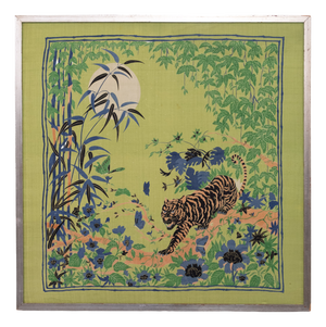 Framed Silk Scarf by Alice Shirley for Hermès, 1960s