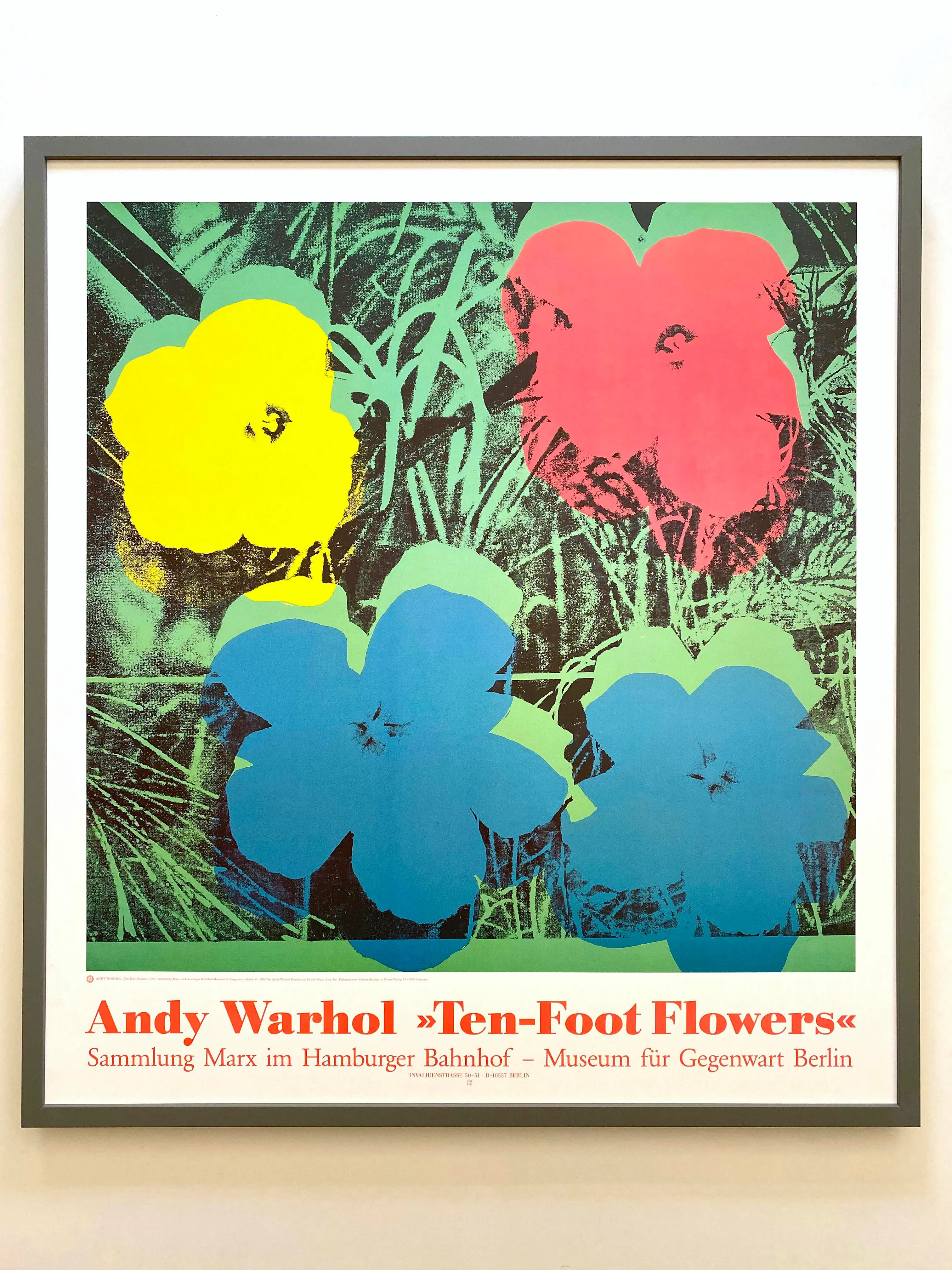 Andy Warhol Foundation Vintage 1996 Lithograph Print Framed Large