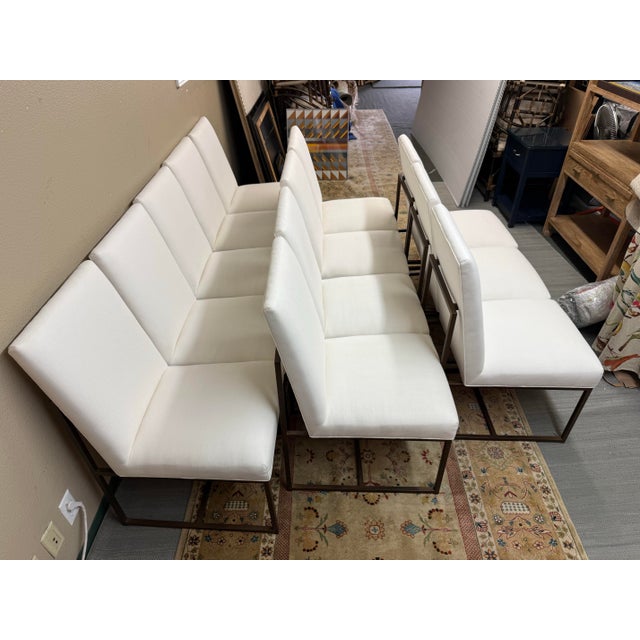 Design Plus Gallery presents Set of Twelve Gage Dining Chairs from Mitchell Gold + Bob Williams. The clean-lined,...