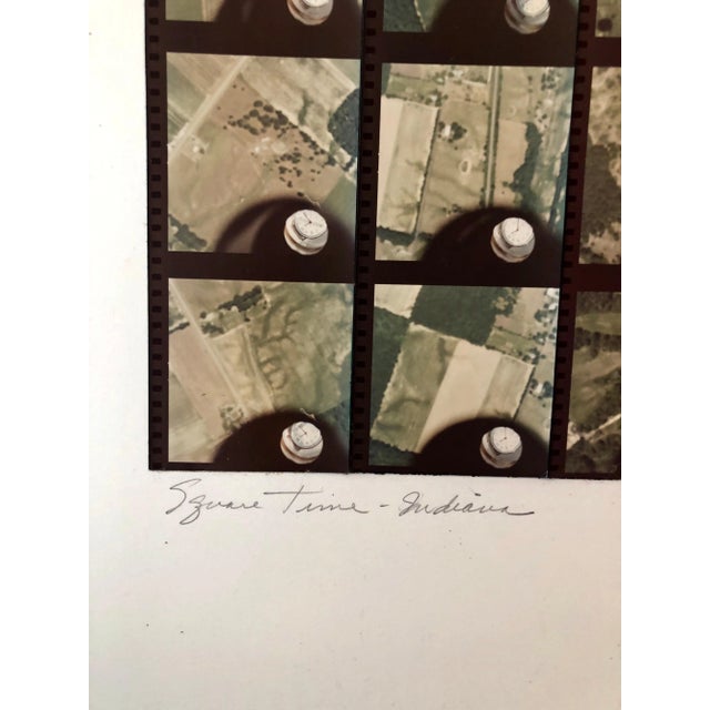Mid-Century Modern Vera Simons, 1979 "Square Time Indiana" Photo Mosaic Collage Aerial Photograph For Sale - Image 3 of 6