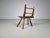 Rustic Rustic Wabi-Sabi Dark Hardwood Side Chair, 1920s For Sale - Image 3 of 9
