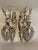 Late 20th Century French Louis XVI Silver Bronze Deer Wall Lamps/Sconces-Pair For Sale - Image 9 of 10