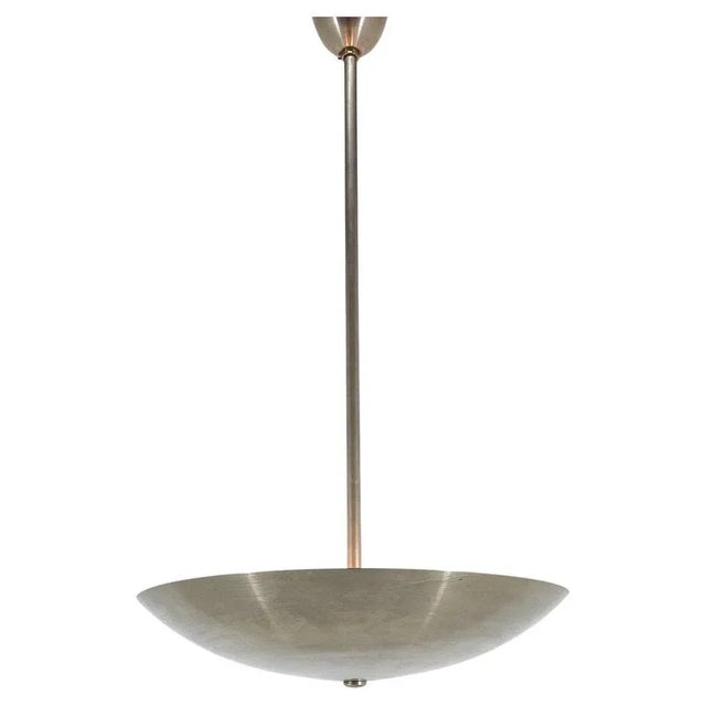 Chrome Pendant Light attributed to Franta Anyz, Czechoslovakia, 1930s For Sale - Image 13 of 13