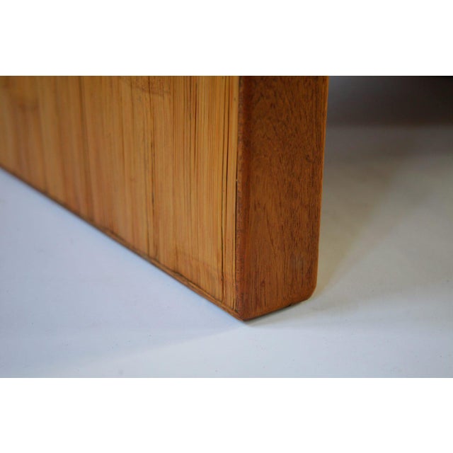 Wood Vintage Japanese Bamboo Low Table, 1950s For Sale - Image 7 of 9