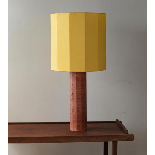 Not Yet Made - Made To Order Large Roma II Dodecagon Table Lamp in White Travertine by Nassi For Sale - Image 5 of 7