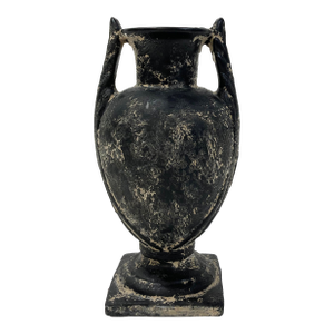 Vintage Weathered Grecian Style Pottery Urn