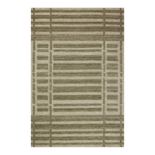 Chris Loves Julia x Loloi Bradley Sage / Olive 9'-3" x 13' Area Rug For Sale
