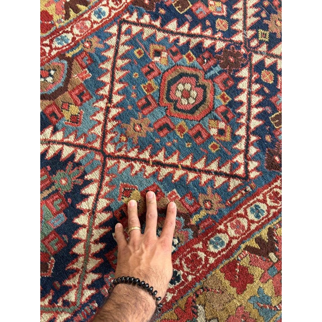 1920s Northwest Persian Runner Exotic Camel Border Rug 3 x 10.2 For Sale - Image 11 of 13