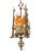 1920s Spanish Revival Foyer or Hallway Light With Original Gold Brass Finish #2615 For Sale - Image 16 of 18