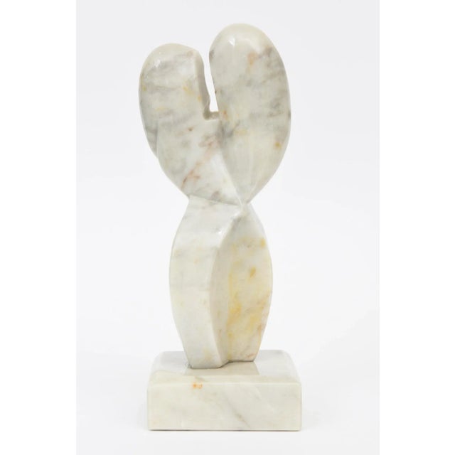 Vintage Cubist Abstract Variegated Marble Sculpture 1970's For Sale - Image 10 of 12