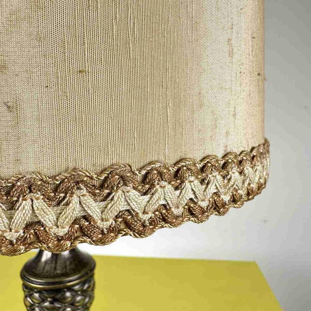 Vintage Table Lamp with Metal Base For Sale - Image 6 of 7