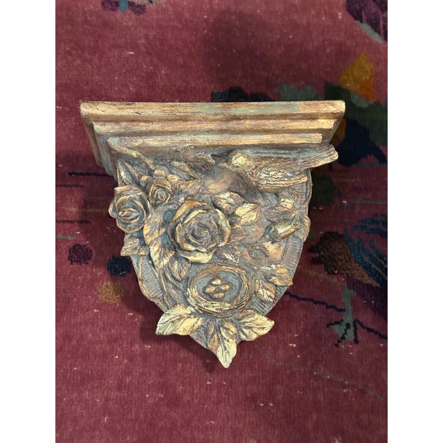 Rococo Late 20th Century Newly Painted Pair of Bespoke Gold Gilt "Bird & Nest" Sconces by Turtle and Crane For Sale - Image 3 of 9