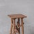Mid-Century Wooden Sculpture Pedestal Bar Stool in the style of Adirondack For Sale - Image 4 of 7