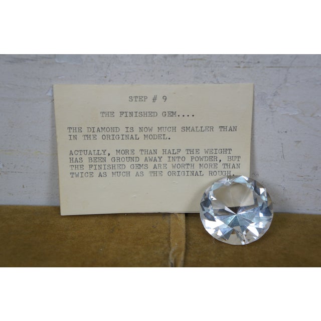 Vintage Glass Prisms Jewelers Diamond Cutting Demonstration Set Gemstone Case For Sale - Image 9 of 16