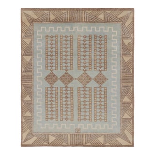 Contemporary Art Deco Style Geometric Wool Rug by Rug & Kilim India For Sale