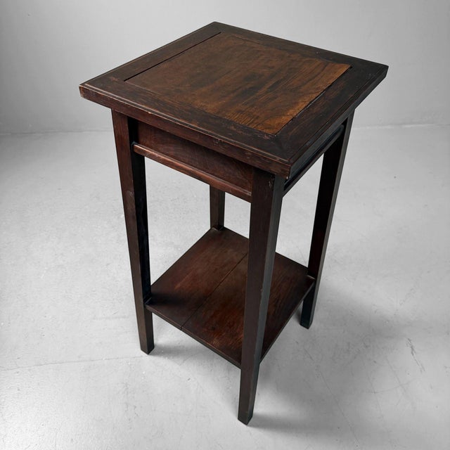 Japanese Wooden Plant Stand with Two Tiers, 1930s For Sale - Image 12 of 16