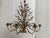 Florentine Art Brown and Gold Handmade Brushed Metal 8 Light Wrought Iron Chandelier from Simoeng, Italy For Sale - Image 7 of 14