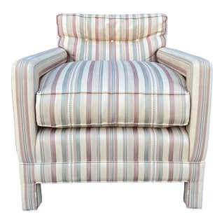 Milo Baughman Style Parsons Chair For Sale