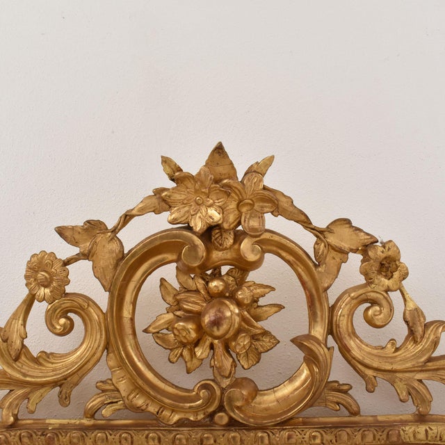 Antique Gold Leaf Mirror, 1850s For Sale - Image 6 of 11