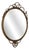 Oval Trimmings and Pompoms Mirror For Sale