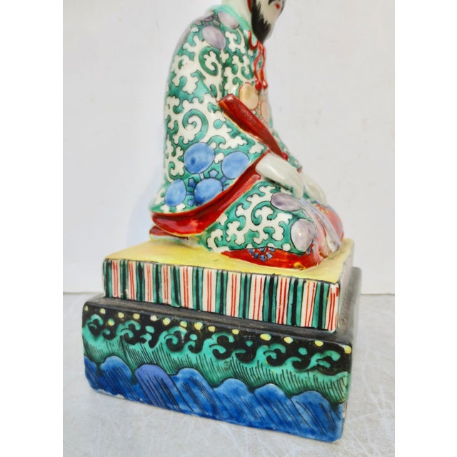 Antique Japanese Kutani Ceramic Figure For Sale - Image 4 of 11