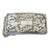 Vintage Sterling Silver Engraved Belt Buckle For Sale