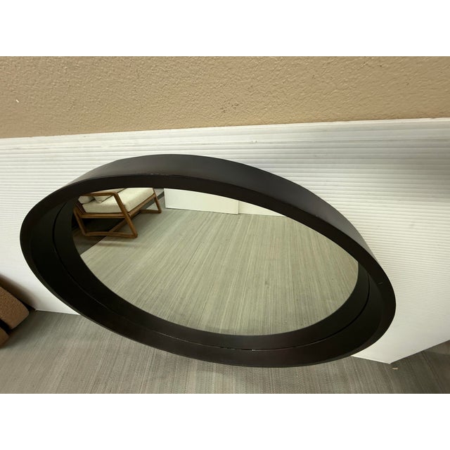 Metal Brownstone Kirby Mirror, Dark Bronze For Sale - Image 7 of 12