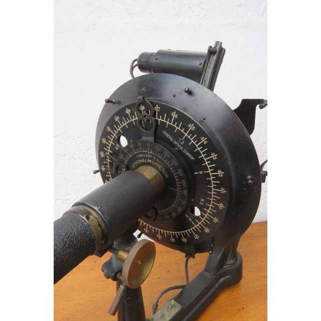 Universal Ophthalmometer Patented 1911 Brass Cast Iron Medical Optical For Sale - Image 10 of 13