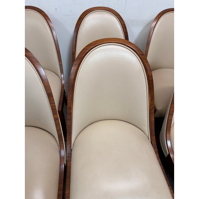 Dining Chairs Set of 12 Attributed to Cygal For Sale - Image 10 of 12