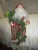 1980s Vintage Victorian Christmas Mantel Santa Poseable With Garland 17" For Sale - Image 5 of 10