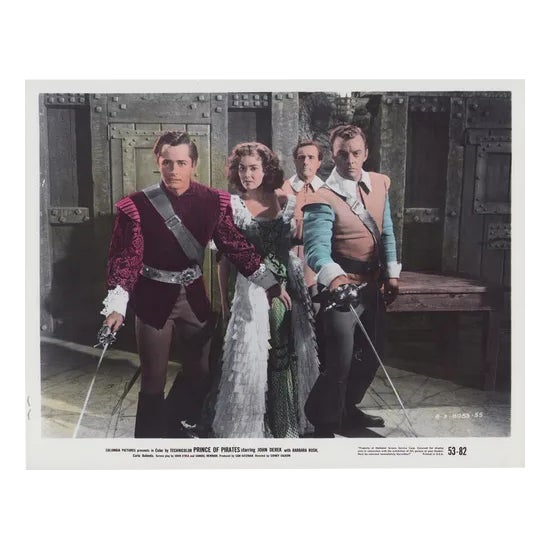 Prince of Pirates Lobby Card, USA, 1953 For Sale