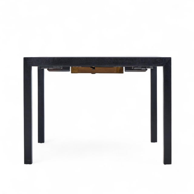 Dunbar Furniture Edward Wormley for Dunbar Mid Century Expanding Mahogany Dining Table With 2 Leaves For Sale - Image 4 of 14